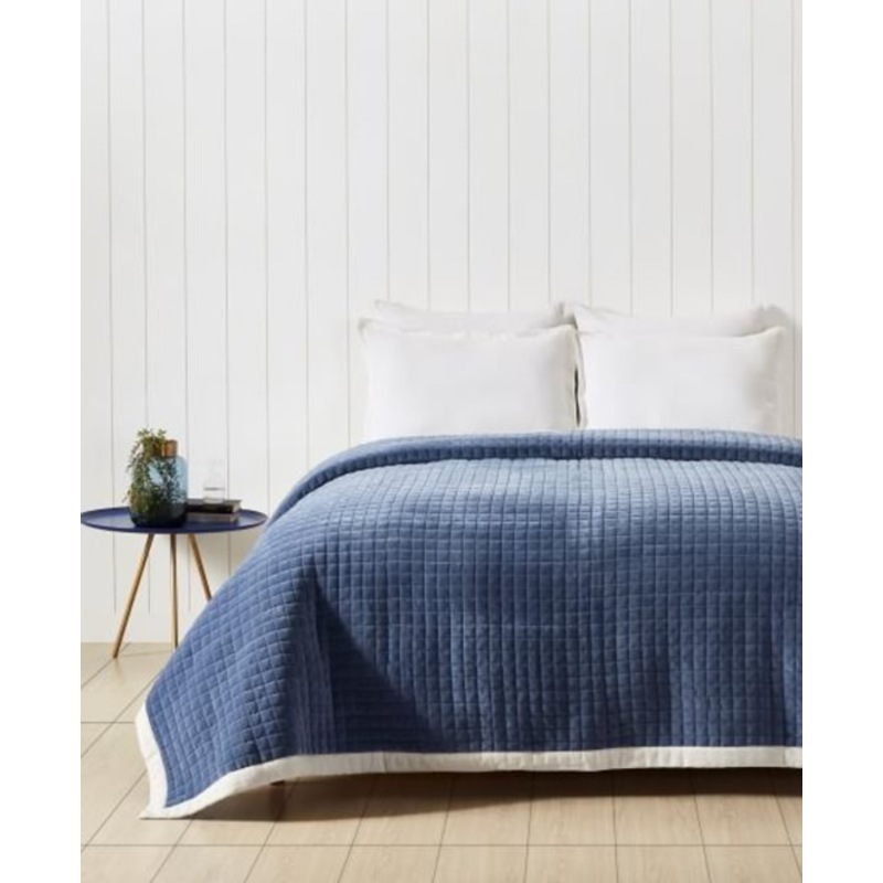 Buy Private collection Limited Edition Coverlet Box Denim Blue Queen\King MyDeal