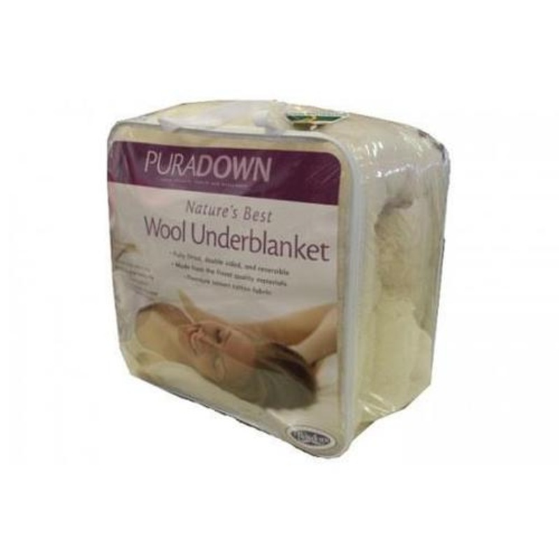Buy Puradown 100 Australian Wool Reversible Underblanket Underlay
