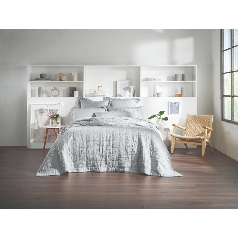 Buy Sheridan Abbotson Belgian Linen Bed Cover Silver MyDeal