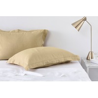Sheridan Abbotson Belgian Linen Tailored Pillowcase Pair Honey