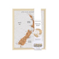 SPLOSH Travel Board New Zealand Desk Map 22 x 2 x 27cm