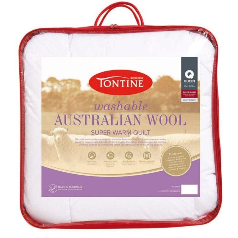 Buy Tontine 500GSM Australian Washable Wool Quilt Super Warm MyDeal
