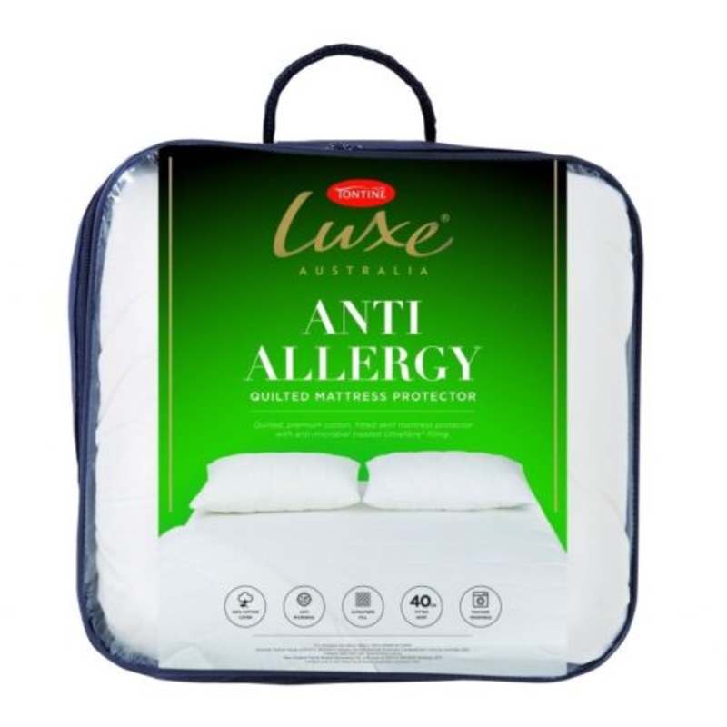 Buy Tontine Luxe AntiAllergy Quilted Mattress Protector MyDeal