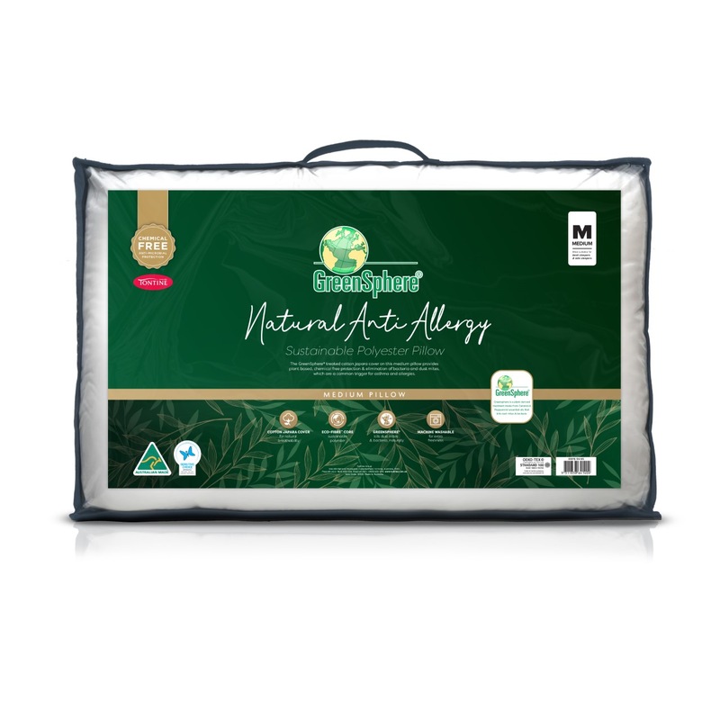 Buy Tontine Luxe Natural AntiAllergy Medium Pillow MyDeal