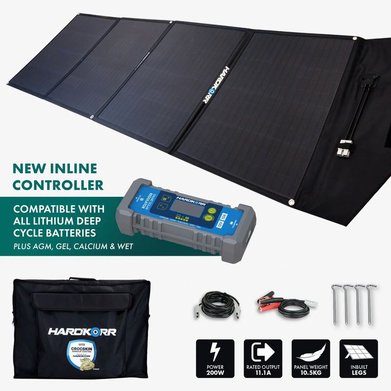 Buy Hard Korr 200W Heavy Duty Portable Solar Panels with Crocskin Cell