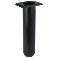 Rod Holder Square Top Black