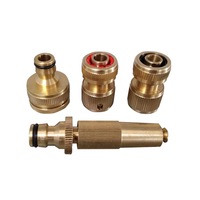 Supex 4 Piece Brass Hose Fitting Set - Suits 12 mm Hose