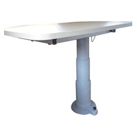 Table Leg, Telescopic & Adjustable W/ Turntable Sliding System. 0612500etug (3 Part Pick)