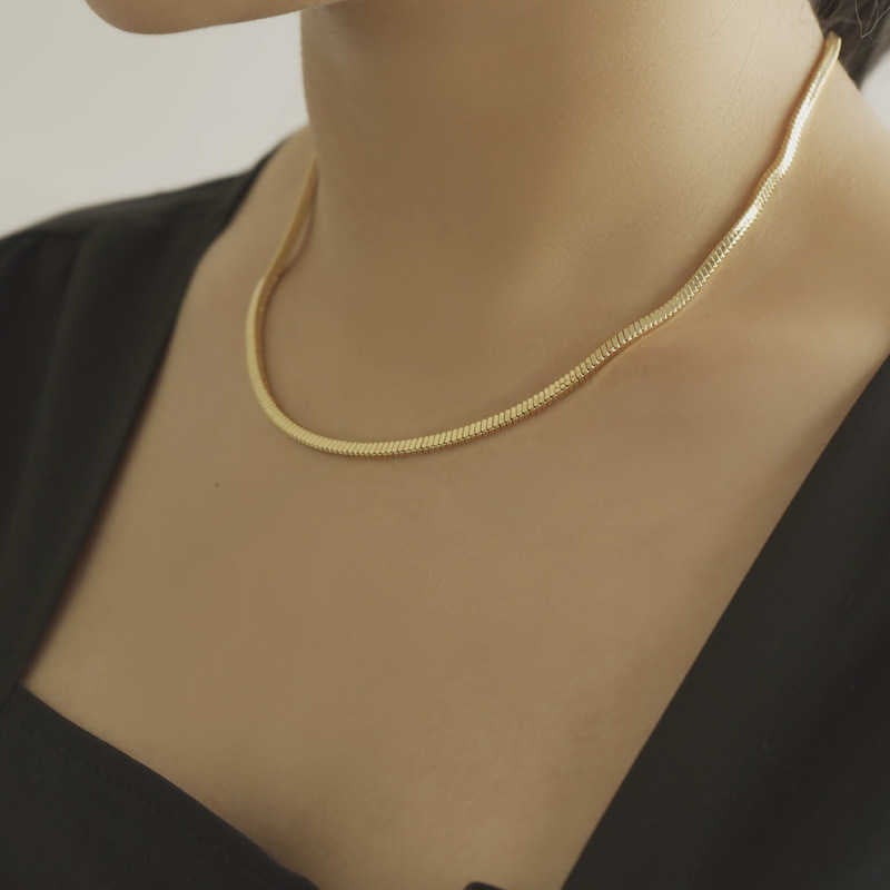 Serena Herringbone Necklace – Belladaar