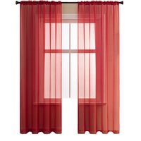Nevenka 2 Panels Sheer Voile Rod Pocket Elegance Curtains for Living Room Bedroom-40