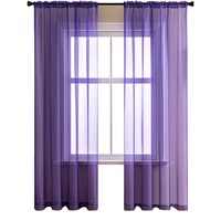 Nevenka 2 Panels Sheer Voile Rod Pocket Elegance Curtains for Living Room Bedroom-41