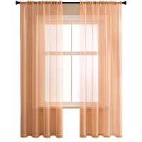 Nevenka 2 Panels Sheer Voile Rod Pocket Elegance Curtains for Living Room Bedroom-7
