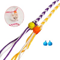 Nevenka 2 Pcs 140CM/2M Rat Leash With Bell for Small Animal-Random Color