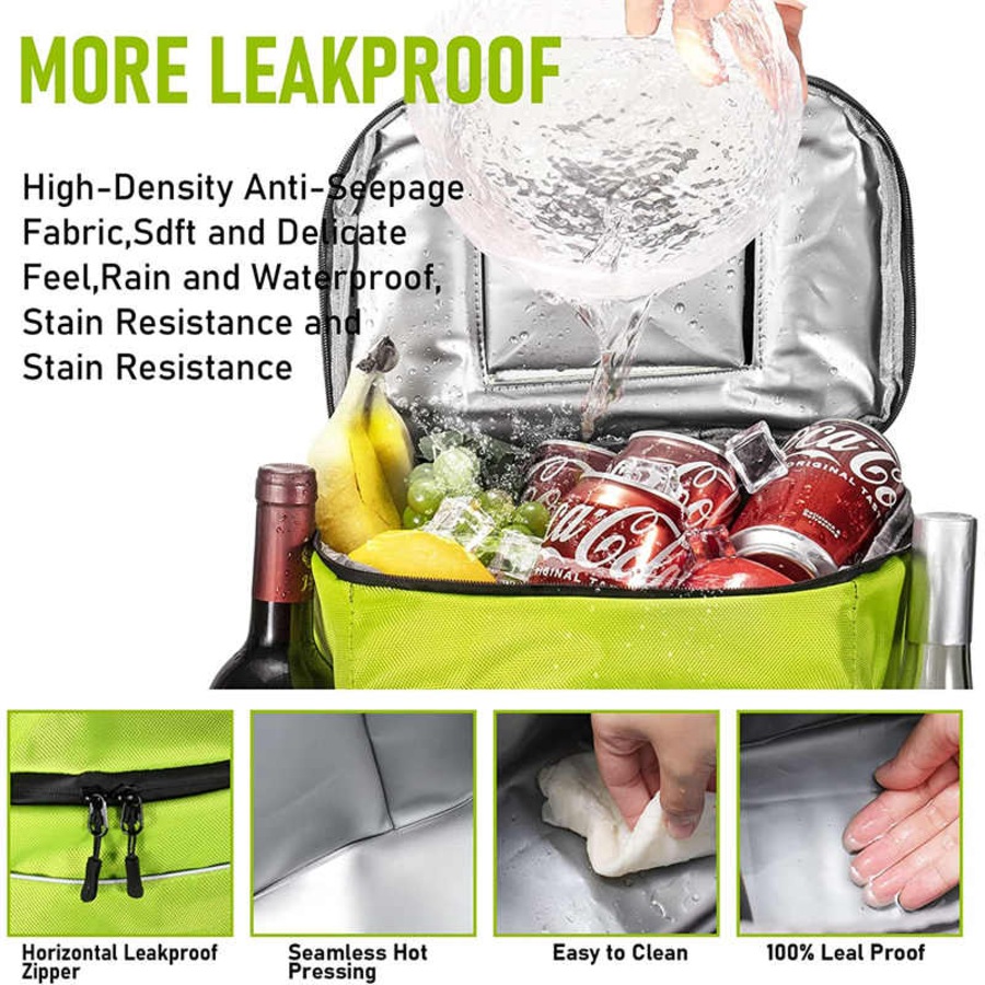 Nevenka 30L Cooler Backpack Insulated Bag Leakproof Collapsible for Camping-Blue