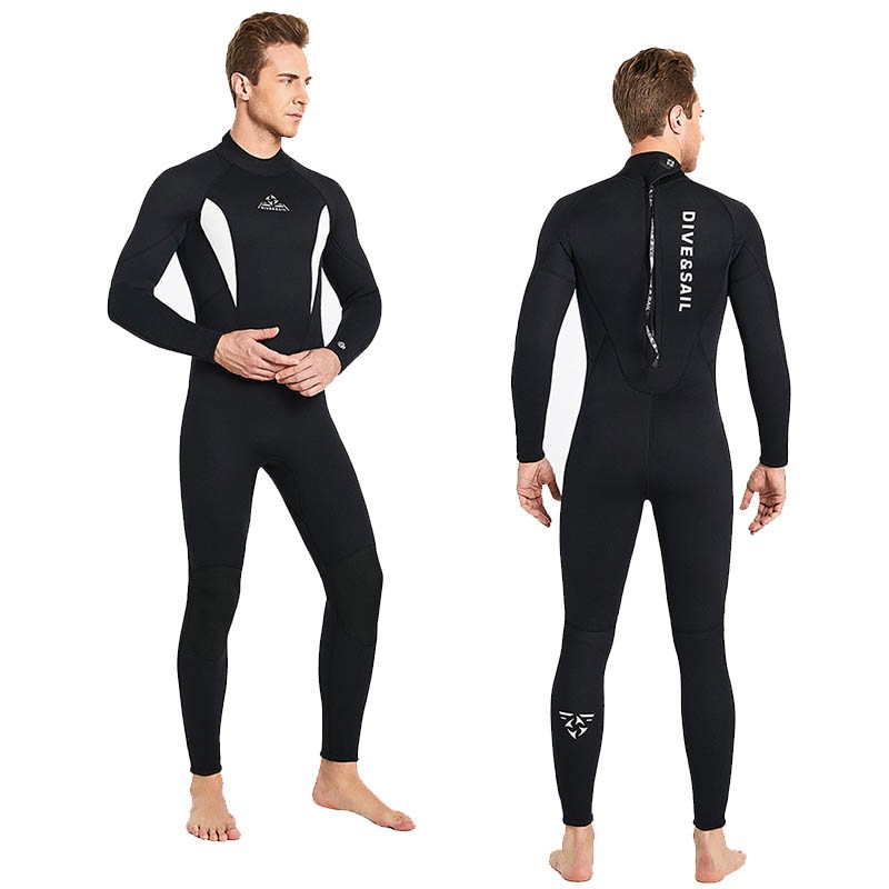 Buy Nevenka 3mm Mens One Piece Wetsuit Thermal Long Sleeve Swimsuit