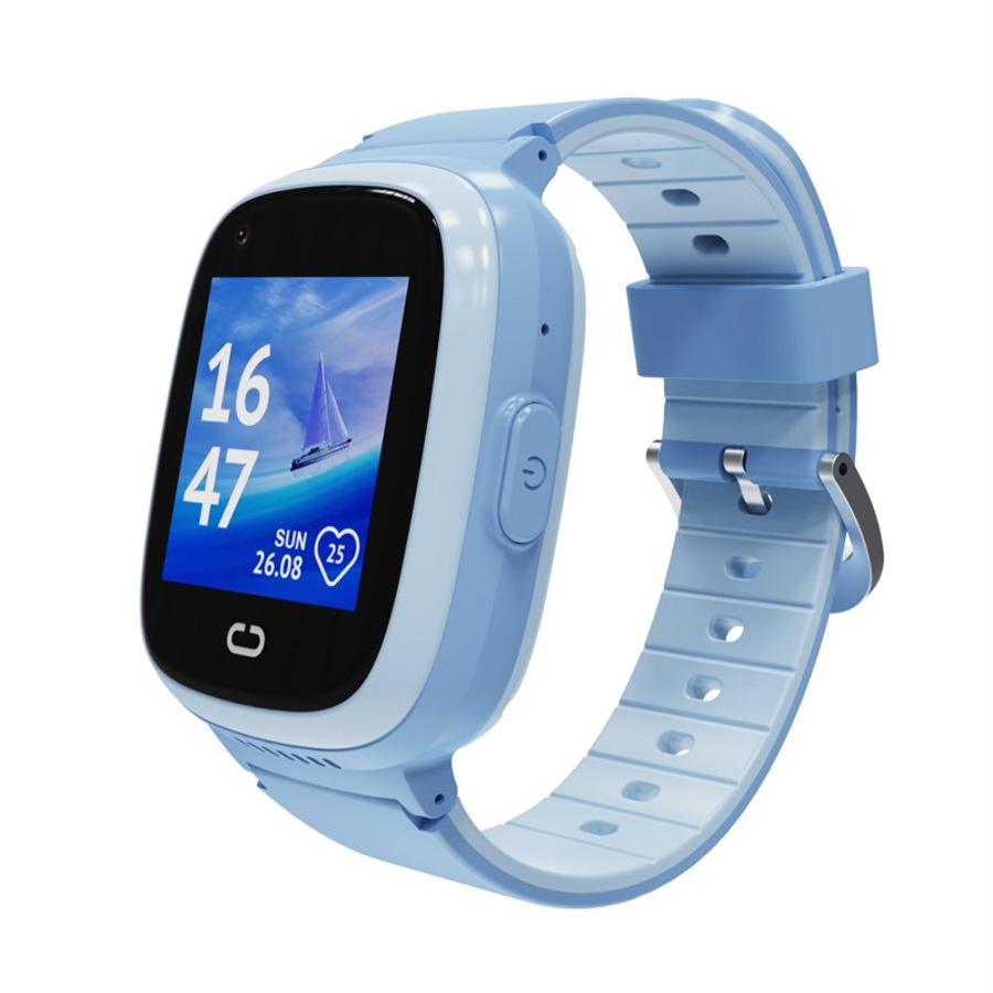 Nevenka 4G Smart Watch with GPS Tracker LBS WiFi Multifunctional Watch for Kids-Blue
