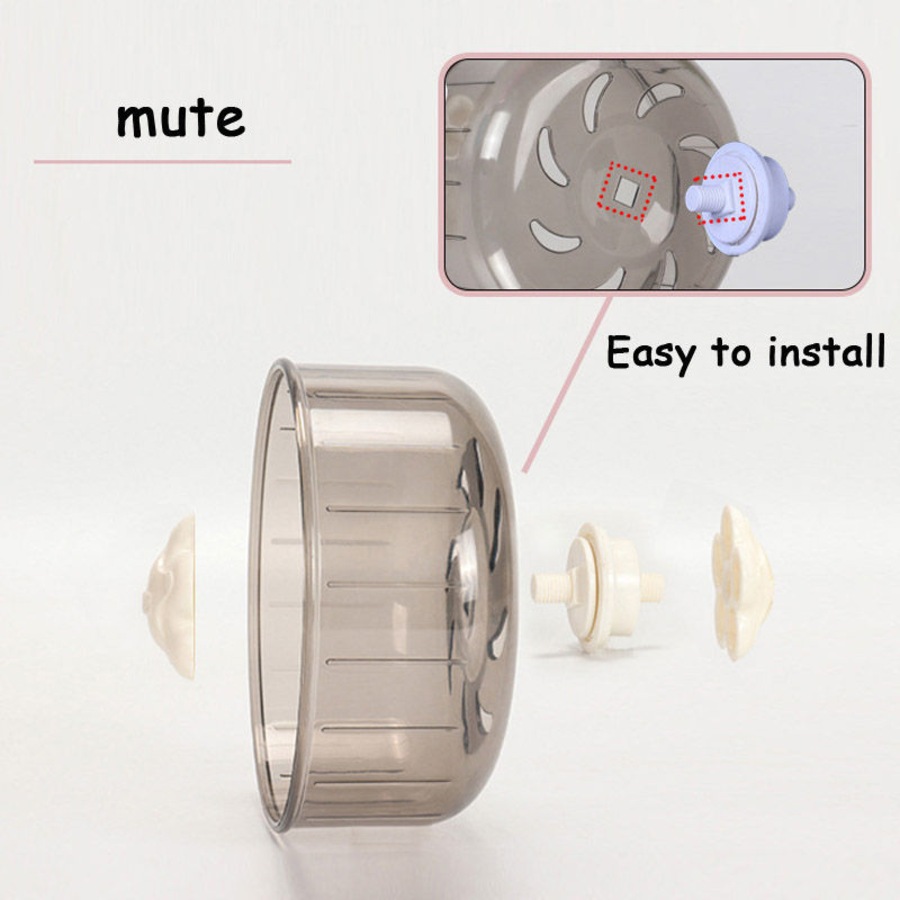Nevenka 5.1 Inch Silent Hamster Wheel Exercise Running Wheel-Gray