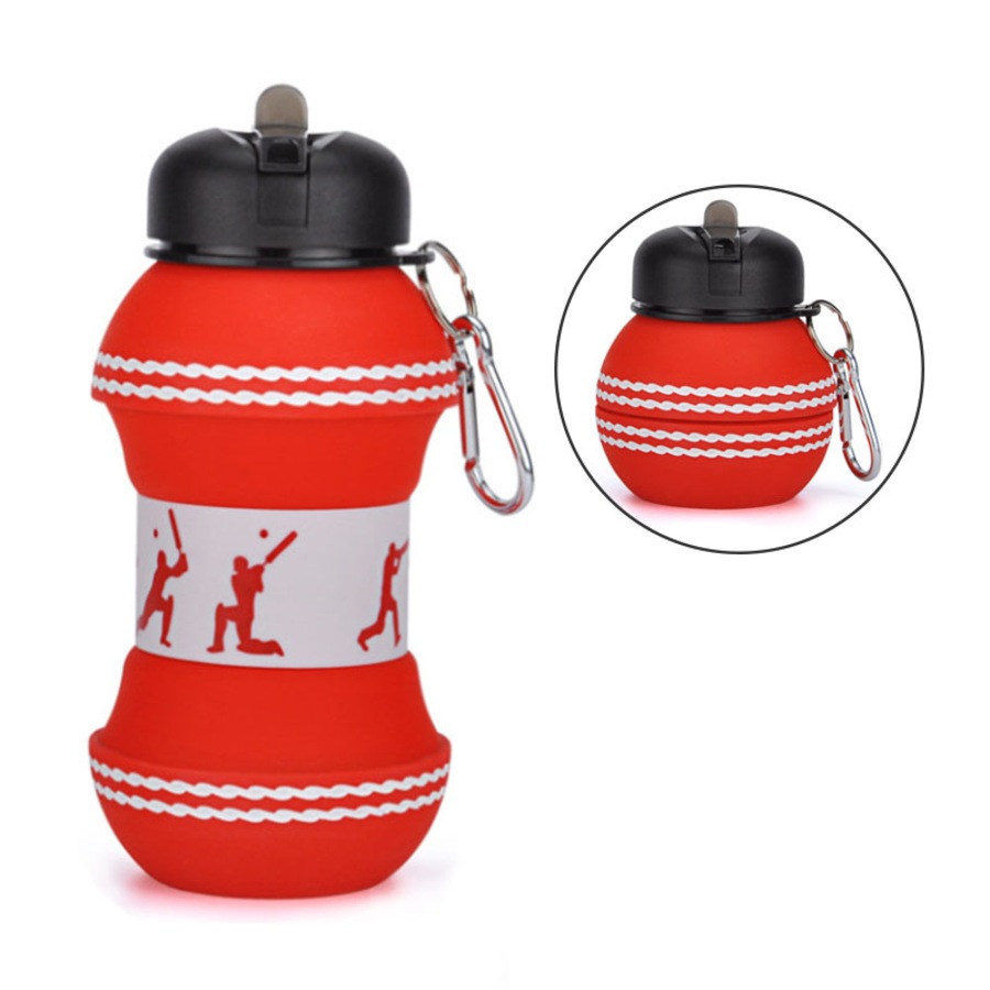 Nevenka 550ml Cricket Water Bottles Silicone Foldable Sports Jugs for Childrens