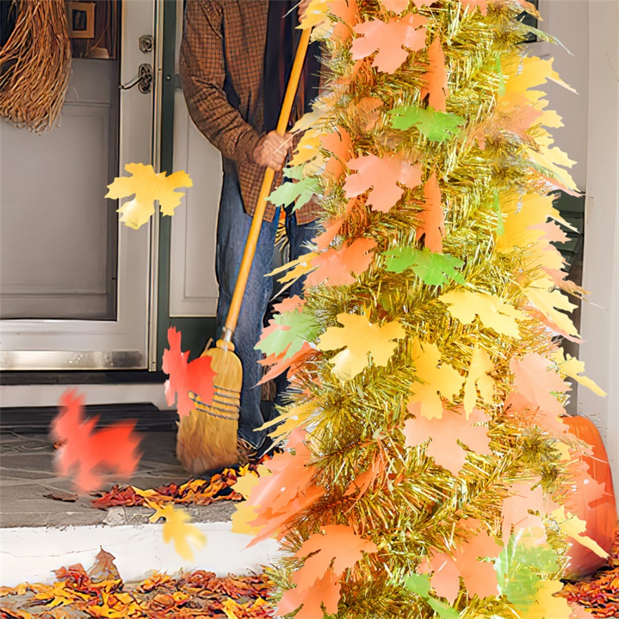 Nevenka 5FT Fall Christmas Tree Pre-lit Artificial Pencil Tree for Thanksgiving Home Decor