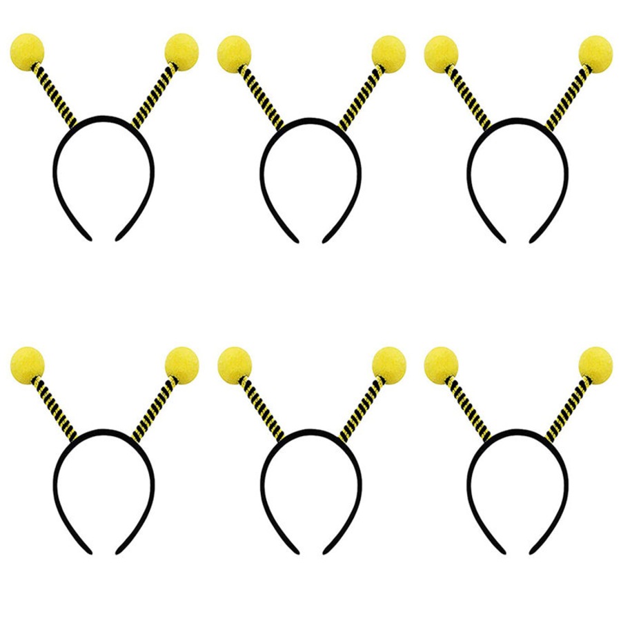 Nevenka 6 Pcs Bee Antenna Headband for Kids Adults Halloween Cosplay