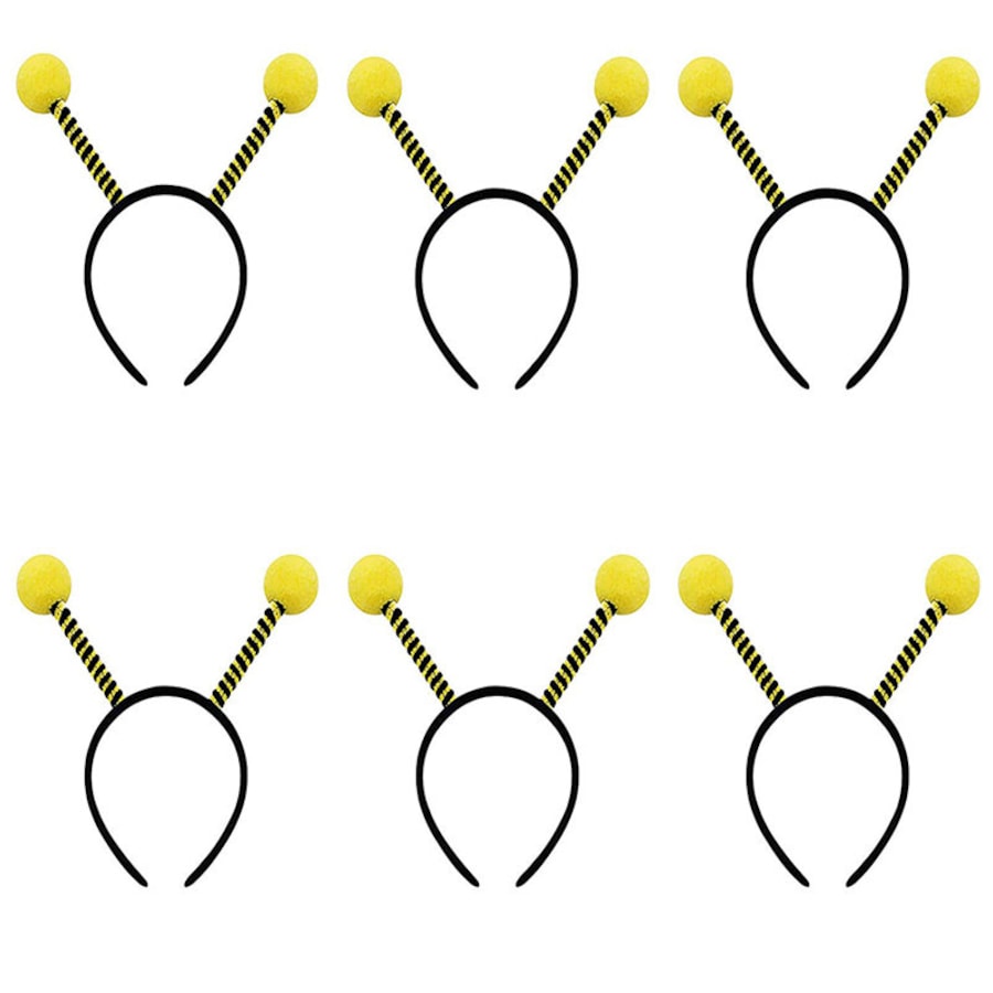 Nevenka 6 Pcs Bee Antenna Headband for Kids Adults Halloween Cosplay