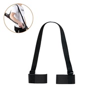 Nevenka Adjustable Skiing Pole Handle Strap Nylon Carrier Ski Strap-Black