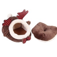Nevenka Animal Bed Guinea Pig Cage Habitat-Brown Deer