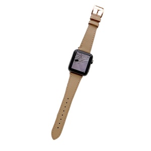 Nevenka Apple Watch Palm Print Leather Strap for iWatch Ultra Series 8 SE 7 6 5 4 3 2 1-Coffee