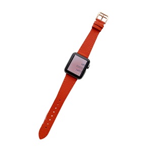 Nevenka Apple Watch Palm Print Leather Strap for iWatch Ultra Series 8 SE 7 6 5 4 3 2 1-Red