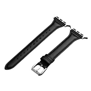 Nevenka Apple Watch Strap Microfiber Leather for iWatch Ultra Series 8 SE 7 6 5 4 3 2 1-Black