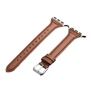 Nevenka Apple Watch Strap Microfiber Leather for iWatch Ultra Series 8 SE 7 6 5 4 3 2 1-DarkBrown