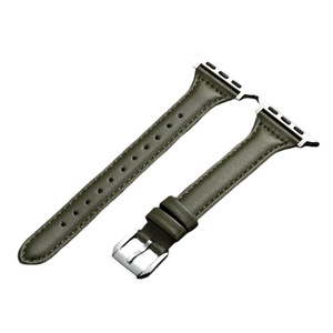 Nevenka Apple Watch Strap Microfiber Leather for iWatch Ultra Series 8 SE 7 6 5 4 3 2 1-Green