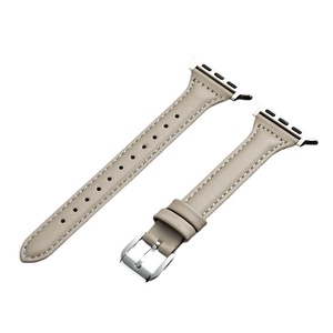 Nevenka Apple Watch Strap Microfiber Leather for iWatch Ultra Series 8 SE 7 6 5 4 3 2 1-Grey