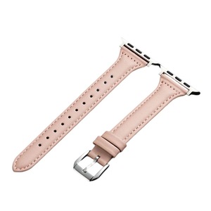 Nevenka Apple Watch Strap Microfiber Leather for iWatch Ultra Series 8 SE 7 6 5 4 3 2 1-Pink