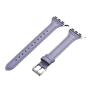 Nevenka Apple Watch Strap Microfiber Leather for iWatch Ultra Series 8 SE 7 6 5 4 3 2 1-Purple