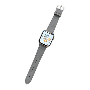 Nevenka Apple Watch Suede Leather Strap for iWatch Ultra Series 8 SE 7 6 5 4 3 2 1-Grey