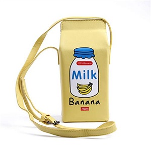 Nevenka Banana Milk Box Cross-Body Bag Women Phone Shoulder Bags