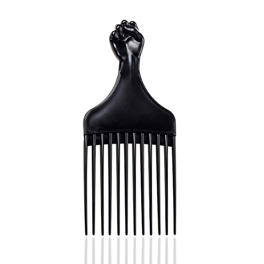 Nevenka Black Afro Comb Hair Pick for Curly Hair Detangle Wig Braid Hair Styling Comb