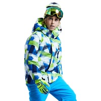 Nevenka Boys Girls Waterproof Ski Jacket Fleece Lined Warm Winter Coat with Detachable Hood-38