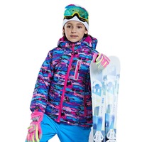 Nevenka Boys Girls Waterproof Ski Jacket Fleece Lined Warm Winter Coat with Detachable Hood-23