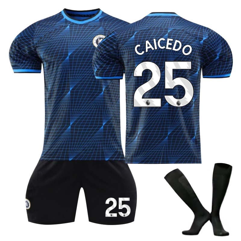 Buy Nevenka Chelsea Away Jersey CAICEDO #25 Soccer Jersey Kids Adult 3 ...