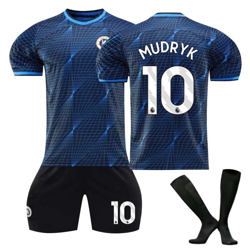 Buy Nevenka Chelsea Away Jersey MUDRYK #10 Soccer Jersey Kids Adult 3 ...