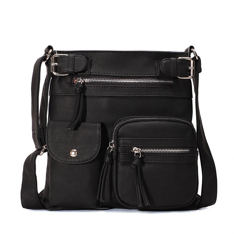 Buy Nevenka Crossbody Bags for Women Multi Pocket Leather Shoulder Bag ...