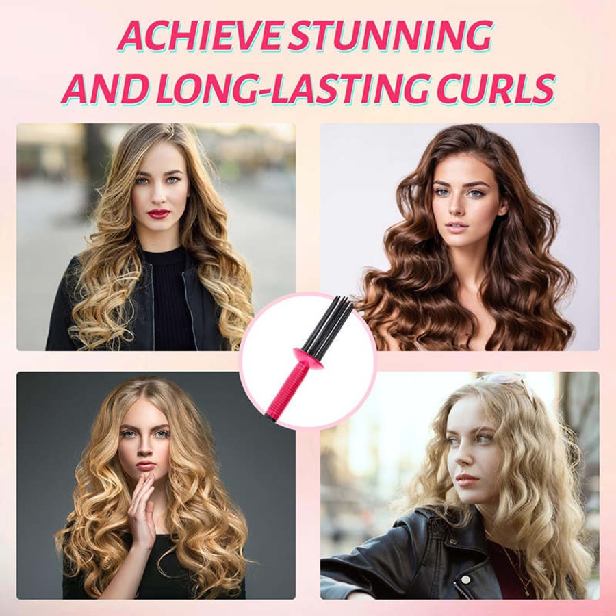 Nevenka Curly Hair Styler Tool for Home Salon Use Fluffy Curling Roll Comb