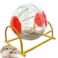 Nevenka Cute Hamster Running Ball Silent Exercise Wheel-Orange
