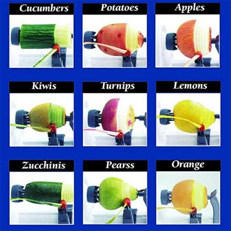 Nevenka Electric Potato Peeler Automatic Rotating Peeling Machine for Apples Mango-White
