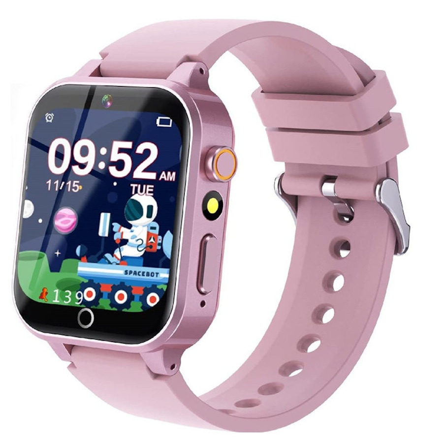 Nevenka Electronic Smart Watch 26 Games HD Touchscreen Educational Toy for Kids Age 3 to 12-Pink