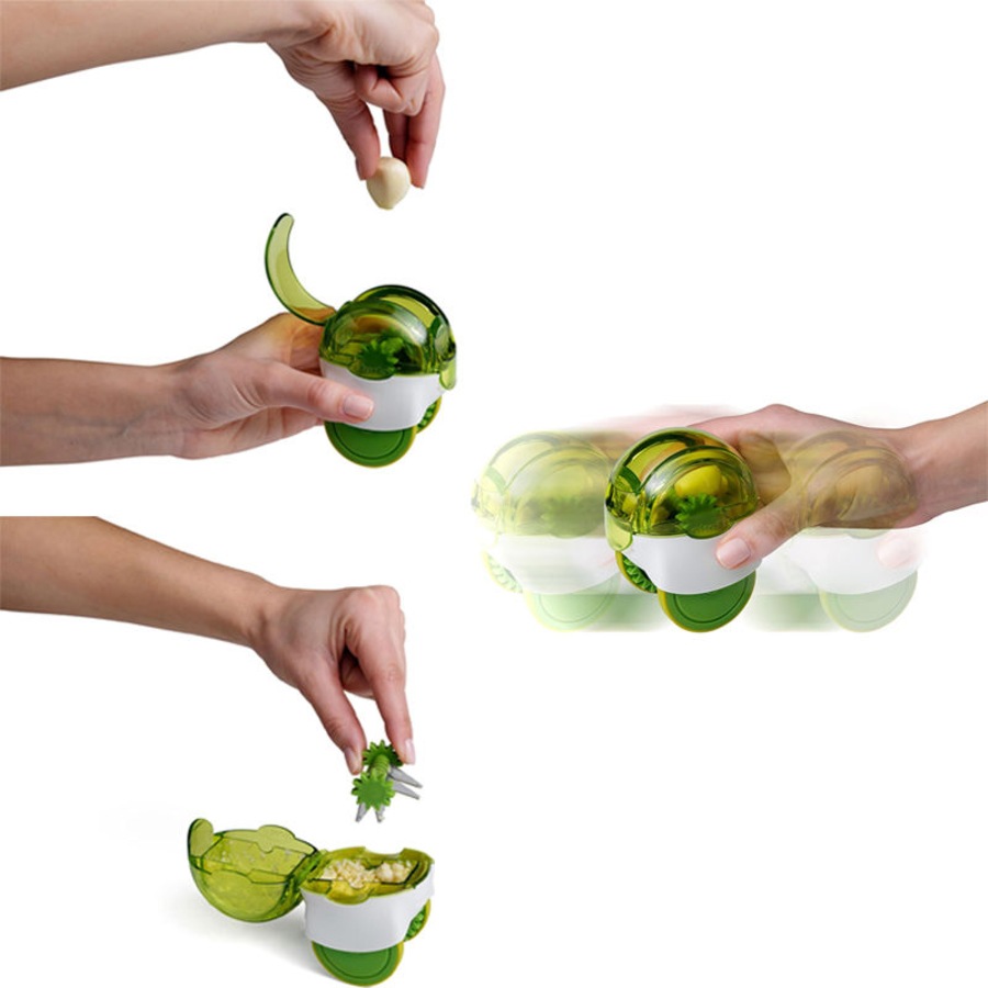 Nevenka Garlic Chopper Roller with Stainless Steel Blades Veggie Cutter