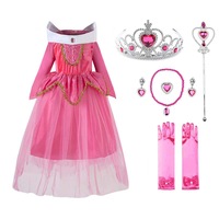 Nevenka Girls Princess Dress Set Halloween Christmas Party Cosplay Costume-Pink