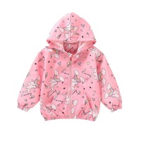 Nevenka Girls Rain Jackets Lightweight Hooded Cotton Raincoats Windbreakers for Kids-ColorElephant